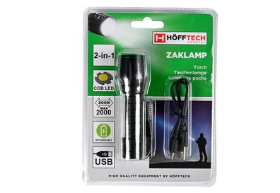 Taschenlampe taktische COB 2-in-1 wiederaufladbar