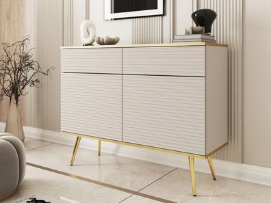 Kommode Oro KSZ107 mit Schubladen Kombikommode Modern Kommodenschrank Wohnzimmer M24