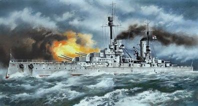 ICM German Battleship Kronprinz WWI S003 in 1:350 ICM 3311003 Bausatz