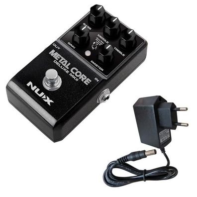 Nux Effektgerät Metal Core Deluxe MKII Preamp Pedal mit Netzteil