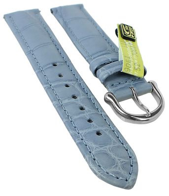 Maurice Lacroix | Louisiana Uhrenarmband | echt Krokoleder blau 34792