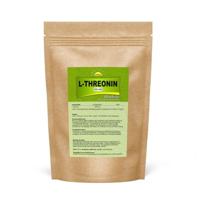 L-Threonin (Aminosäure), veganes Pulver ohne Zusätze, 500 g Beutel, Bonemis®