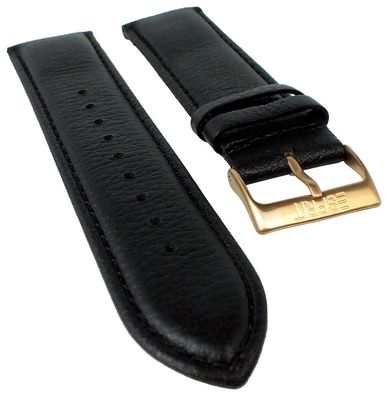 Esprit Uhrenarmband | Leder genarbt 23mm schwarz für ES106351004