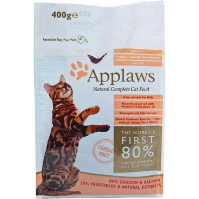 Applaws Katzen Trockenfutter Alleinfutter Hühnchen & Lachs