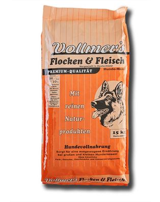 Vollmer´s Hundefutter Alleinfutter Flocken & Fleisch