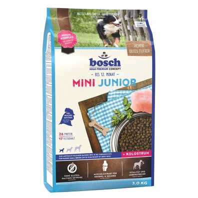 Bosch Welpenfutter Trockenfutter Mini Junior glutenfrei & getreidefrei