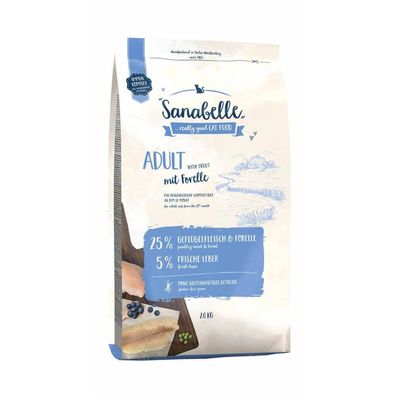 Sanabelle Katzen Trockenfutter Alleinfutter Adult Forelle