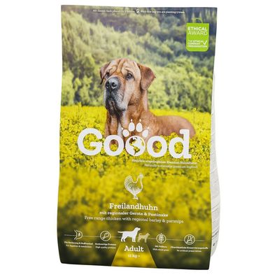 GOOOD Hunde Trockenfutter Alleinfutter Adult Freilandhuhn 10 kg