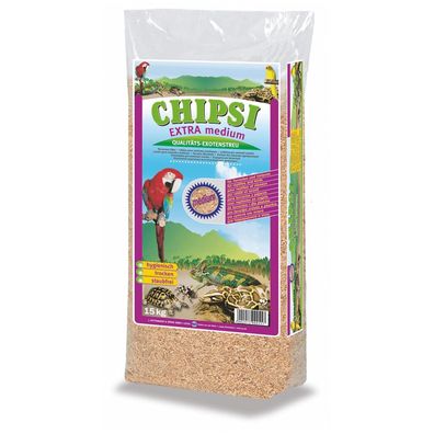 Chipsi Einstreu Extra Medium Buchenholz-Granulat 15kg