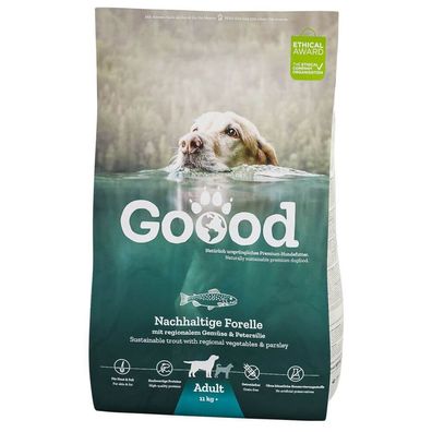 GOOOD Hunde Trockenfutter Alleinfutter Adult Forelle 10 kg