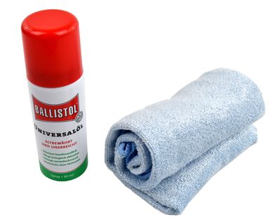 Ballistol Gleitspray für Kickerstangen inkl. Mikrofasertuch