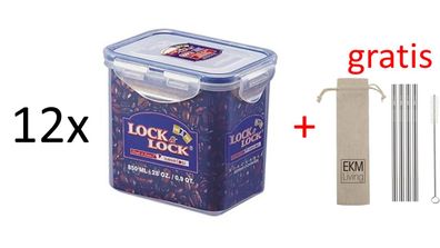 Lock & Lock 12er Set Multifunktionsboxen - Die Frischhaltebox HPL808 + Gratis 4er