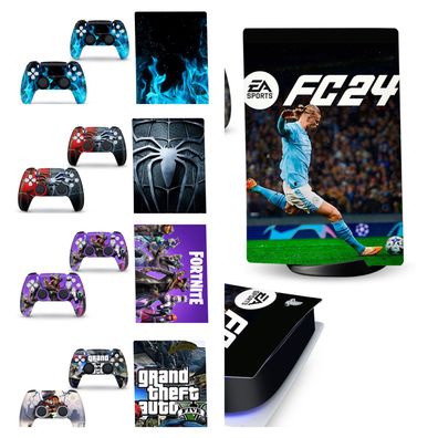 PS5/PS5Pro Digital & Disc Edition Skin - Premium Vinyl Aufkleber Set für Konsole