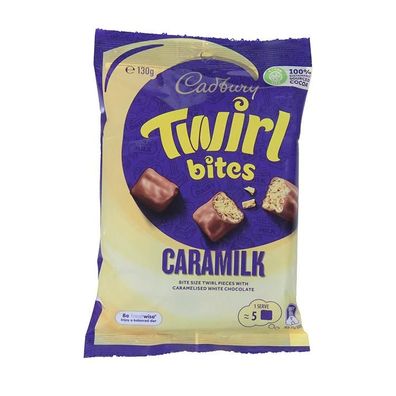 Cadbury Caramilk Twirl Bites Sharepack - Import 130 g