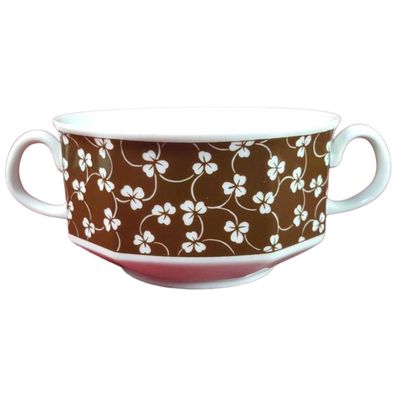 Suppentasse D 11 cm H 6,2 Arabella Atelier Decor Toscana Braun gebraucht-gut