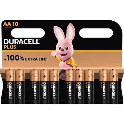 Duracell 163553 Duracell Batterie Plus NEW - AA (MN1500/LR06) Mignon 10St