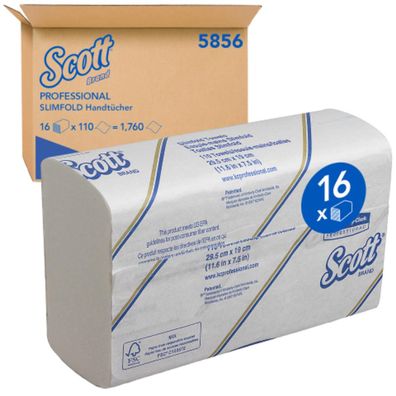 Scott Papierhandtuch Slimfold 5856 1lagig 295x19cm ws 1.760 Bl./Pack