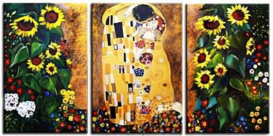 GUSTAV KLIMT BILD Gemälde ÖLBILD Leinwand Handarbeit 3? 50X70CM G01567 SOFORT