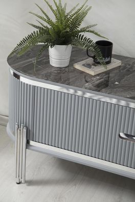 TV Ständer RTV Lowboard Regale Sideboard Tisch Modern Grau Sofort