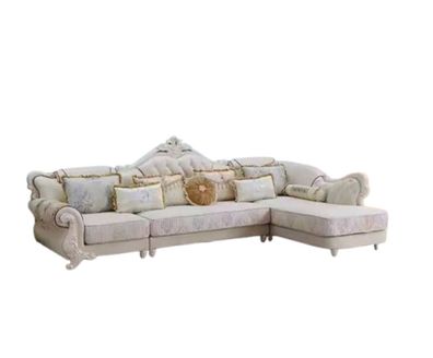 Klassische Ecksofa Couch Polster Möbel Ecksofas Sofa Textil Barock Sofort