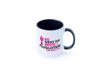 Die Weltbeste Fluglotsin | Flughafen | Flugverkehr Tasse - Geschenk