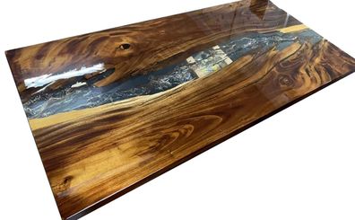 Exklusive Epoxid Harz Luxus Esstisch Tische Holz Epoxid Tisch Sofort