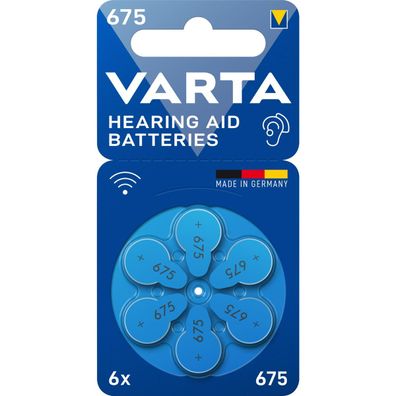 VARTA 24600 101 416 6 VARTA Knopfzellen 675 1,45 V