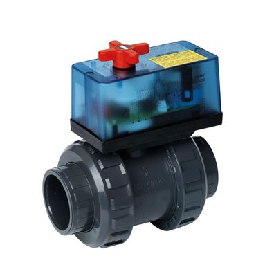 Praher 2-Wege elektrischer Stellantrieb mit Kugelhahn S6 | Ø 63 mm