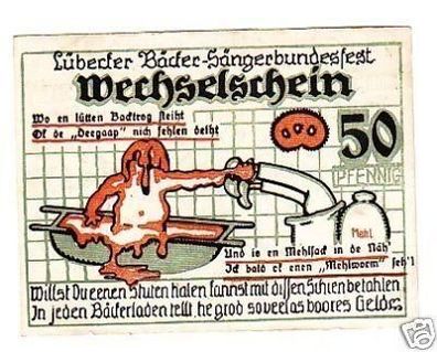 Banknote Notgeld Lübecker Bäcker Sängerbundesfest 1921