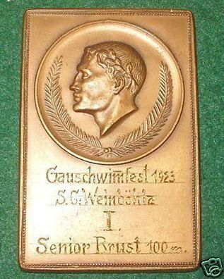 Bronze Medaille Gauschwimmfest Weinböhla 1923