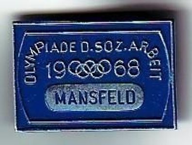 DDR Abzeichen Mansfeld Olympiade der soz. Arbeit 1968