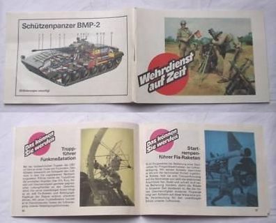 DDR Broschüre "Wehrdienst auf Zeit" 1989