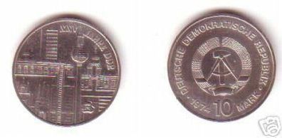 DDR Gedenk Münze 10 Mark 25 Jahre DDR Städtemotiv
