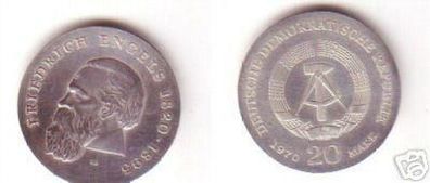 DDR Gedenk Münze 20 Mark Friedrich Engels 1970