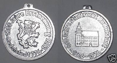 DDR Medaille 650 Jahre Stadtrecht Rudolstadt 1976