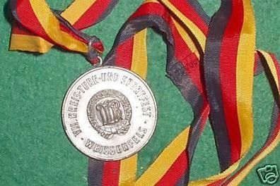 DDR Medaille 7. Kreisturnfest Weissenfels in Silber
