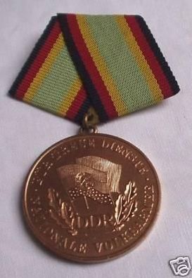 DDR Medaille NVA für treue Dienste in Bronze