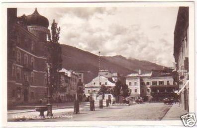 29911 Ak Lienz Kaiser Josefplatz mit Liebburg um 1940