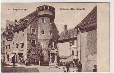 29919 Ak Regensburg Goldene Bärenstrasse 1910