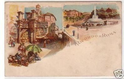 29931 Ak Lithographie Ricordo di Roma um 1910