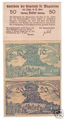 3 Banknoten Notgeld Gemeinde St. Magdalena Österreich