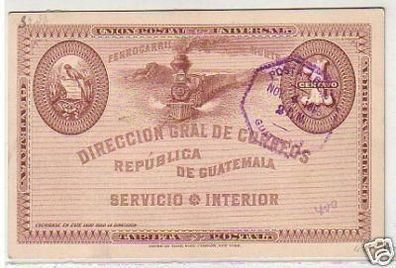 30097 Ganzsachen Postkarte Guatemala 1895