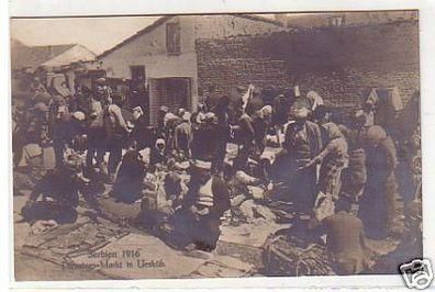 30274 Ak Dienstags Markt in Uesküb Serbien 1916