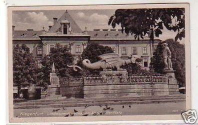 30314 Ak Klagenfurt Kärnten Lindwurmdenkmal um 1940