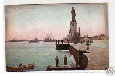 30322 Ak Port Said Denkmal Lesseps um 1910