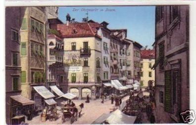 30474 Ak Der Obstmarkt in Bozen mit Ständen um 1910