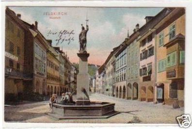 30483 Feldpost Ak Feldkirch Neustadt Brunnen 1916