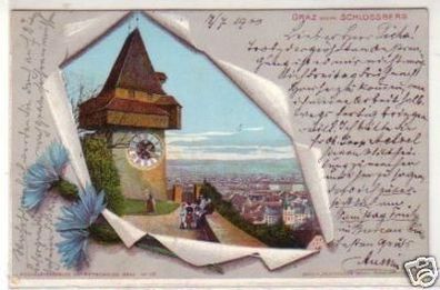 30487 Ak Graz Steiermark vom Schlossberg 1900