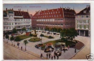 30494 Ak Straßburg im Elsass Gutenbergplatz 1918
