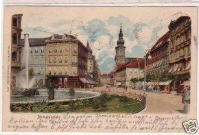 30511 Ak Graz Steiermark Bismarckplatz 1902